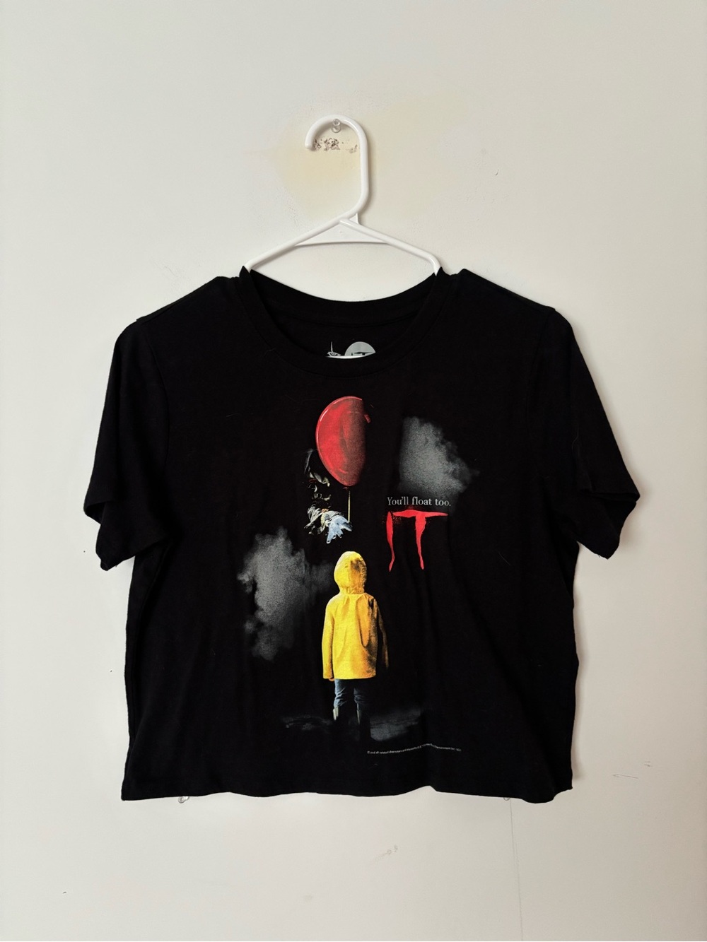stephen king IT movie 2017 horror movie cropped lightweight tee shirt top 🎈